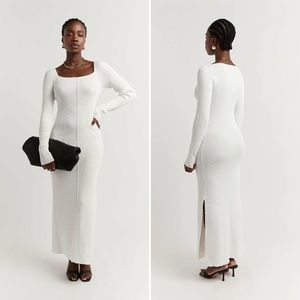 DISSH Lena White Long Sleeve Dress
